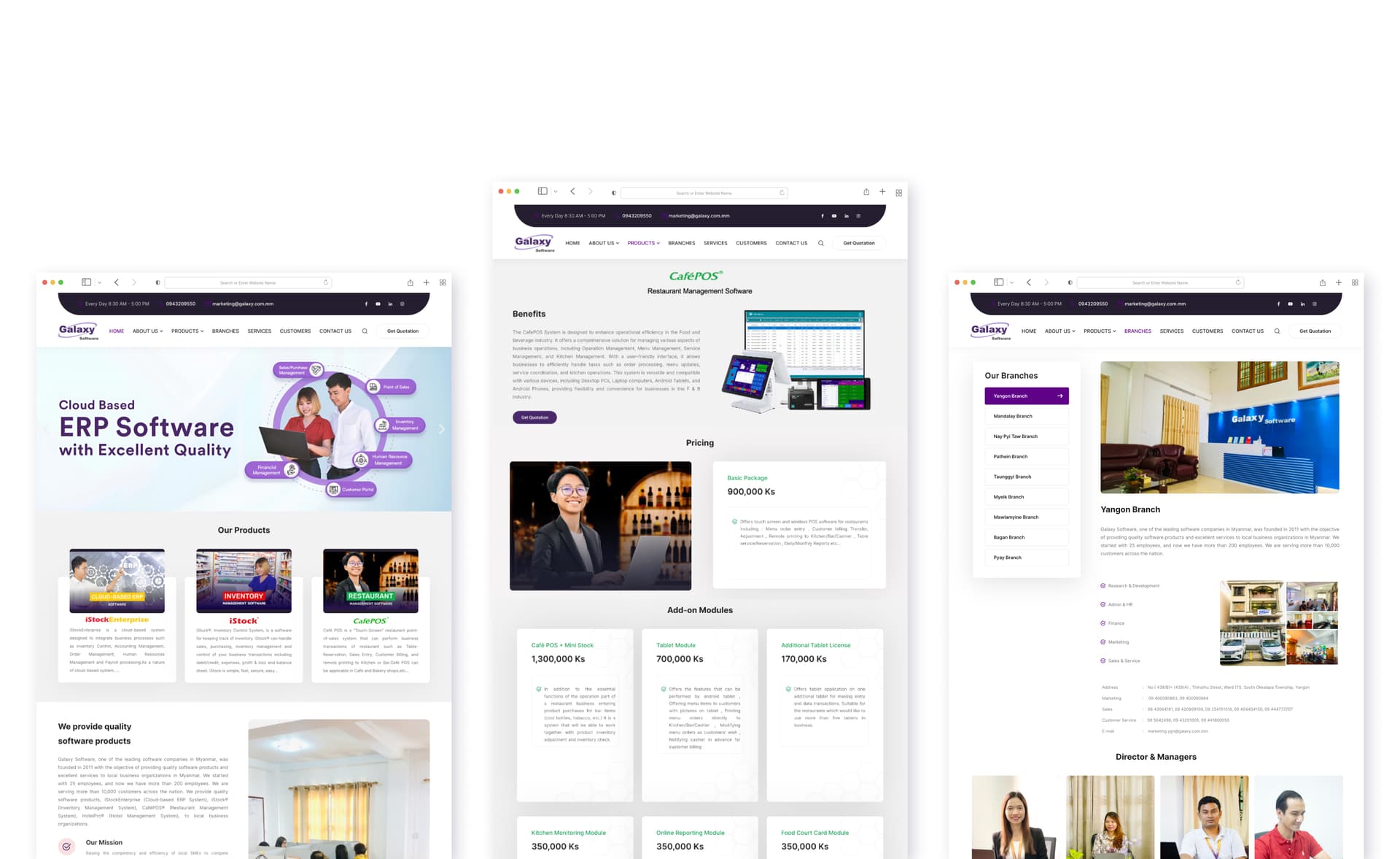 Galaxy Software — Corporate Website Redesign